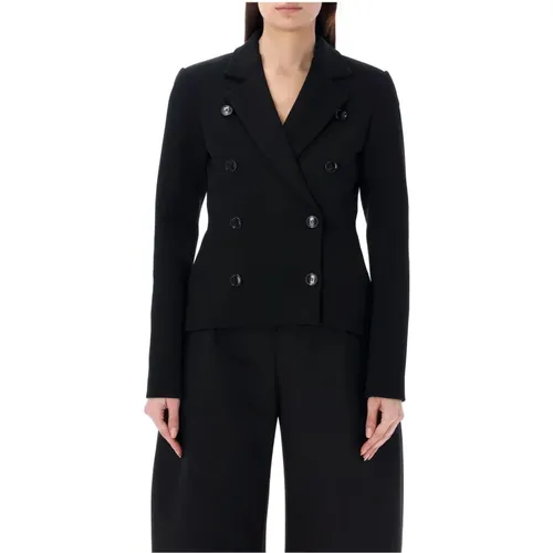 A Line Jacket with Lapel Collar , female, Sizes: S - Alaïa - Modalova