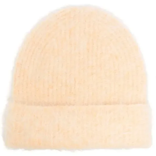 Hellgelbe Fuzzy Beanie Mütze Séfr - Séfr - Modalova