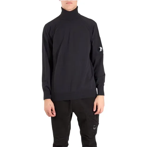 Merinowolle Gerippter Rollkragenpullover - C.P. Company - Modalova