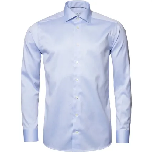Signature Twill Shirt , male, Sizes: L, 3XL, 2XL, XL, S - Eton - Modalova