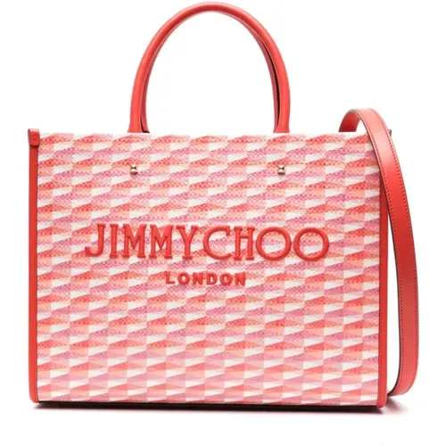 Red Avenue M Tote Bag , female, Sizes: ONE SIZE - Jimmy Choo - Modalova