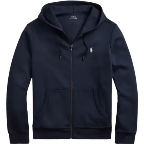 Zip-up Hooded Gilet in Cotton Blend , male, Sizes: XL, 2XL, L - Polo Ralph Lauren - Modalova