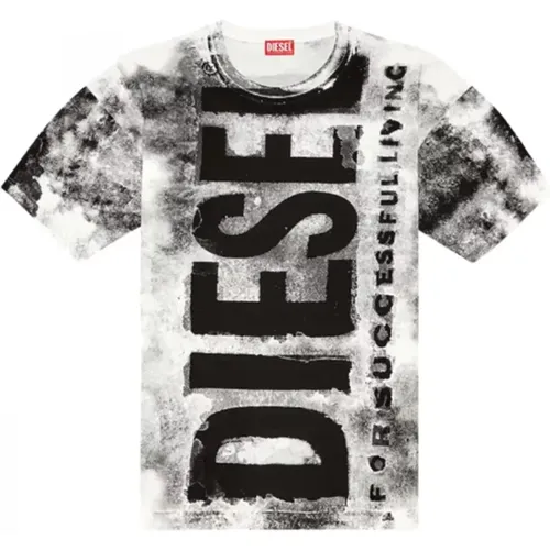 T-Boxt-Bisc Schwarzes T-Shirt , Herren, Größe: S - Diesel - Modalova