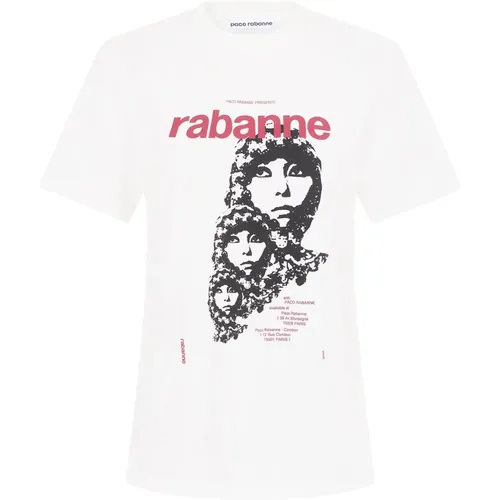 Regular Tee Shirt , female, Sizes: M, S - Paco Rabanne - Modalova