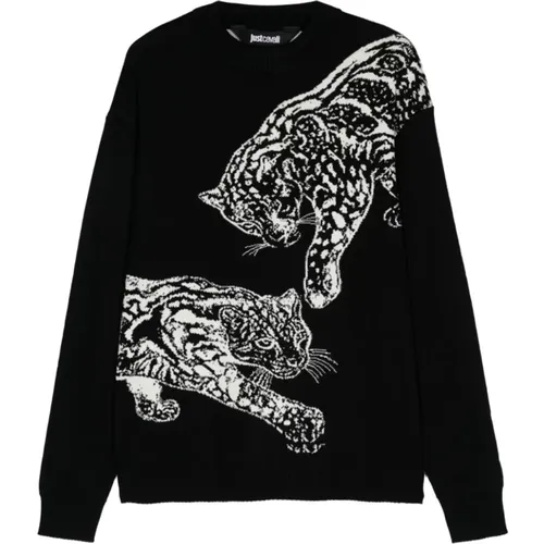 Schwarzer Sweatshirt Aw24 - Just Cavalli - Modalova