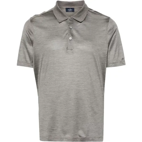 Luxuriöses Seiden Polo Shirt , Herren, Größe: 2XL - Barba - Modalova