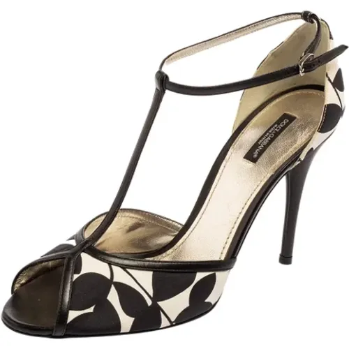 Pre-owned Satin sandals , female, Sizes: 8 UK - Dolce & Gabbana Pre-owned - Modalova