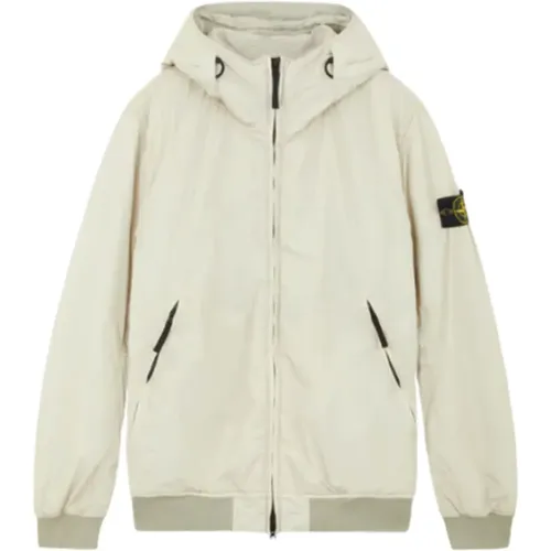 Hooded Windbreaker Jacket Crinkle Reps , male, Sizes: S - Stone Island - Modalova