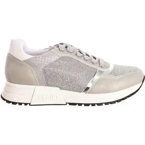 Metallic Sneaker with Unique Design , female, Sizes: 3 UK, 2 UK, 4 UK - Liu Jo - Modalova