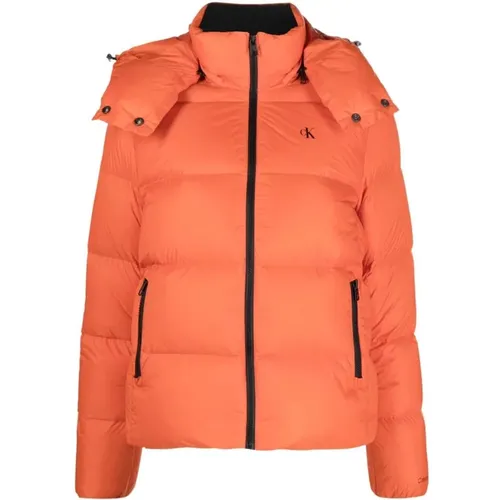 Short Puffer Jacket , female, Sizes: S - Calvin Klein Jeans - Modalova