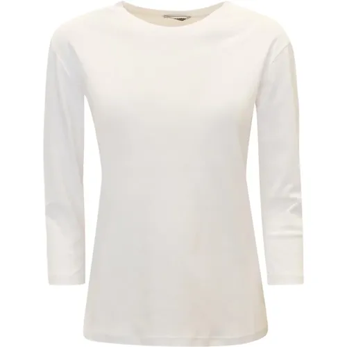 Weiße Baumwoll Perla T-Shirt Ss24 , Damen, Größe: S - Alessandro Aste - Modalova