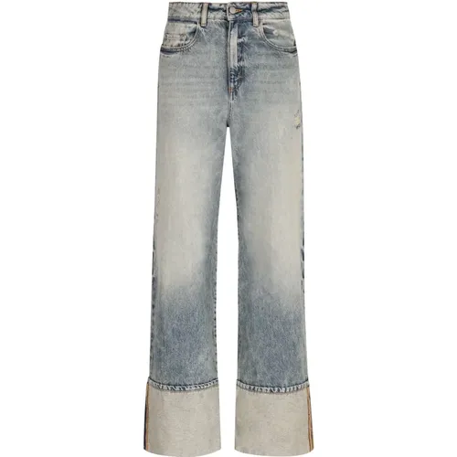 Zerrissene Wide-Leg Jeans , Damen, Größe: W27 - Icon Denim - Modalova