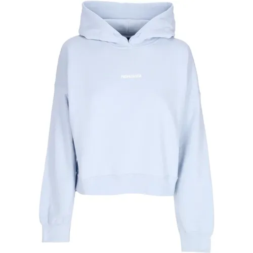 Leichter Cropped Hoodie mit Rippen , Damen, Größe: L - Propaganda - Modalova