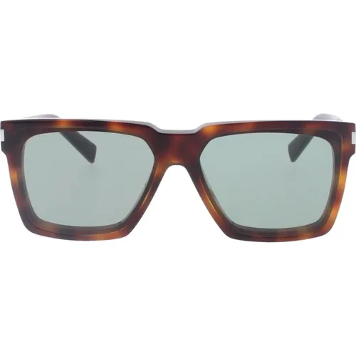 Iconic Sunglasses with Uniform Lenses , male, Sizes: 59 MM - Saint Laurent - Modalova