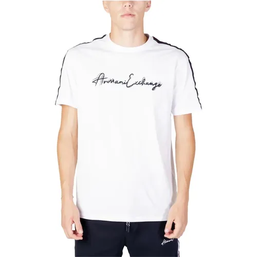 Mens Printed T-shirt , male, Sizes: L - Armani Exchange - Modalova