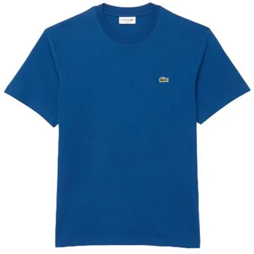 Blaues Baumwoll Herren T-shirt - Lacoste - Modalova