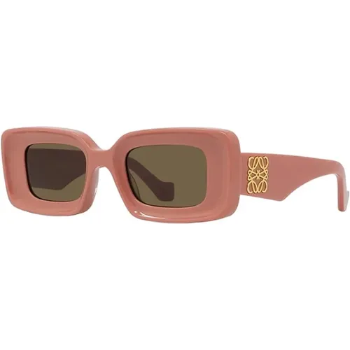 Womens Square Acetate Sunglasses in , female, Sizes: 46 MM - Loewe - Modalova