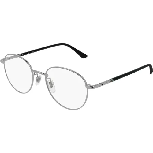 Silberne Brillengestelle , unisex, Größe: 51 MM - Gucci - Modalova