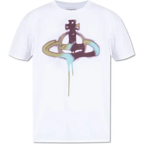 Bedrucktes T-Shirt , Herren, Größe: 3XL - Vivienne Westwood - Modalova