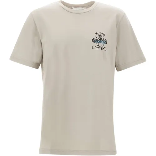 Herren Baumwoll T-Shirt, , Logo Print - Iceberg - Modalova