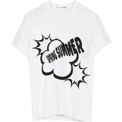 Spring Summer Print T-Shirt , male, Sizes: S, M, L - Comme des Garçons - Modalova