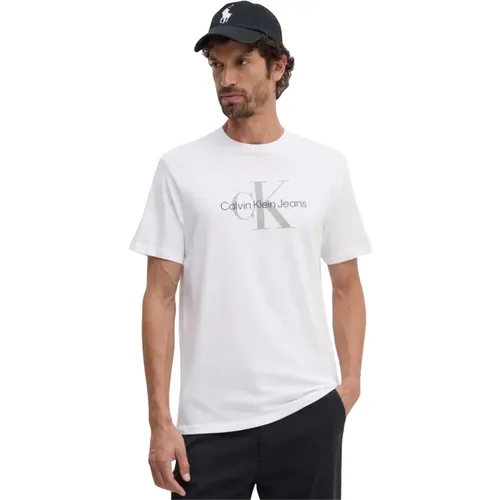 Herrenmode Tees und Polos , Herren, Größe: M - Calvin Klein Jeans - Modalova