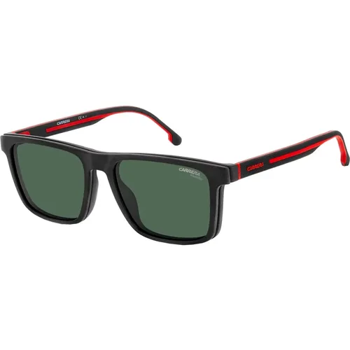 Matte Red Folding Sunglasses , male, Sizes: 57 MM - Carrera - Modalova