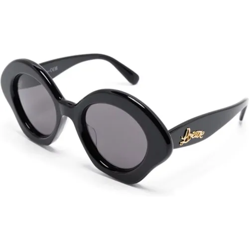Schwarze Sonnenbrille für den täglichen Gebrauch , Damen, Größe: 49 MM - Loewe - Modalova