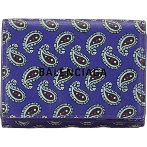 Pre-owned Leather wallets , female, Sizes: ONE SIZE - Balenciaga Vintage - Modalova