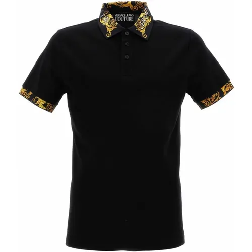 Premium Logo Polo Shirt , male, Sizes: 2XL, L, XL, S, M - Versace Jeans Couture - Modalova