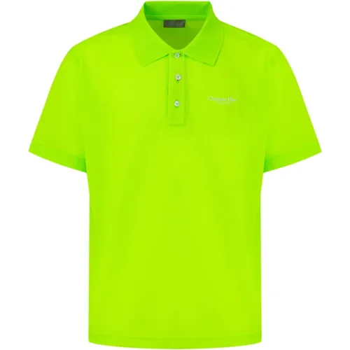 Fluorescent Cotton Polo Shirt , male, Sizes: L - Dior - Modalova