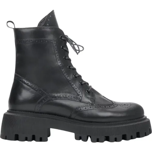 Women's Ankle Boots with Laces made of Genuine Leather Er00110958 , female, Sizes: 6 UK, 4 UK, 5 UK, 3 UK, 7 UK - Estro - Modalova