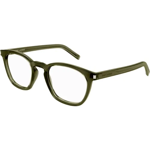 Klassische quadratische Sonnenbrille - Grün - Saint Laurent - Modalova