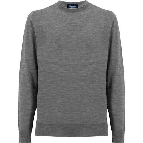 Mens Clothing Shirts Light Grey Ss23 , male, Sizes: 2XL - Drumohr - Modalova