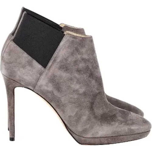 Pre-owned Suede boots , female, Sizes: 7 1/2 UK - Jimmy Choo Pre-owned - Modalova