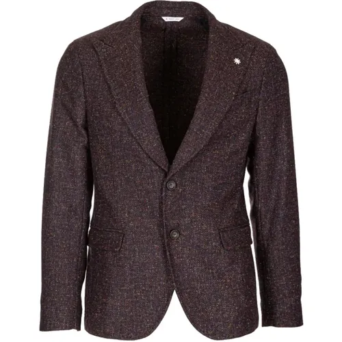 Slim Fit Wool Blend Jacket , male, Sizes: 3XL, M - Manuel Ritz - Modalova
