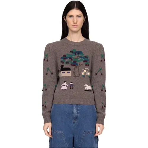 Colorful Chelsea Cherry Sweater , female, Sizes: M - Sea NY - Modalova