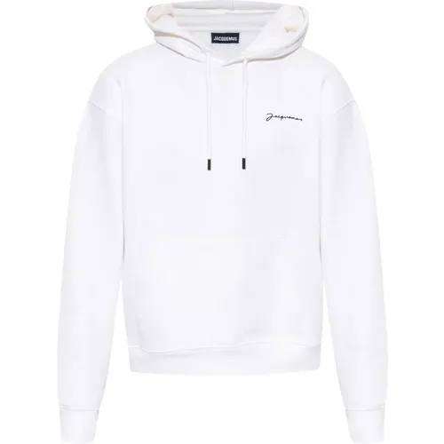 Logo hoodie , male, Sizes: L, XL - Jacquemus - Modalova