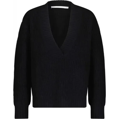 Luxurious V-Neck Knit Pullover , female, Sizes: XS, L, M, S - Herzen's Angelegenheit - Modalova