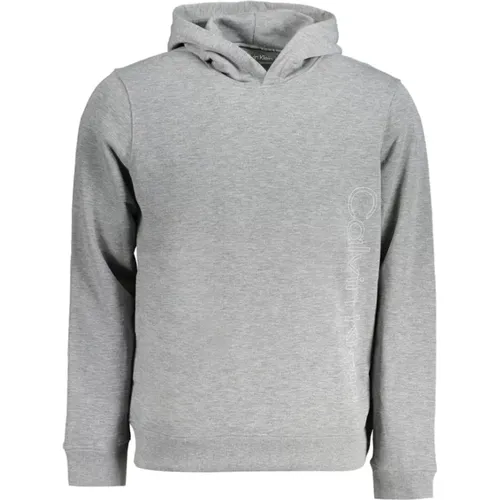 Grey Polyester Pullover , male, Sizes: M, 2XL, XL, L, S - Calvin Klein - Modalova