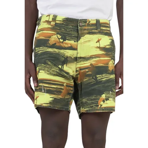 Säure Sonnenuntergang Shorts , Herren, Größe: M - ERL - Modalova