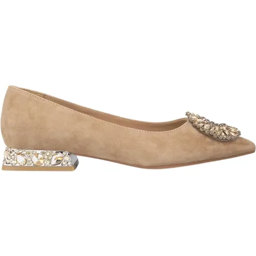 Sparkling ballerina flats with rhinestones , female, Sizes: 9 UK, 5 UK, 4 UK, 3 UK, 6 UK, 7 UK - Alma en Pena - Modalova