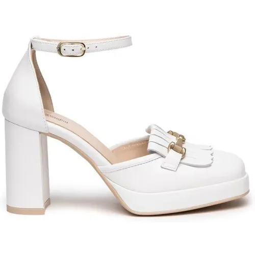 Ankle strap high heel shoes , female, Sizes: 6 UK - Nerogiardini - Modalova