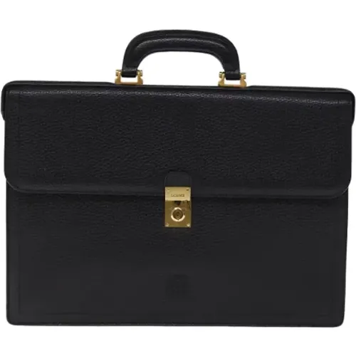 Pre-owned Leather briefcases , female, Sizes: ONE SIZE - Loewe Pre-owned - Modalova