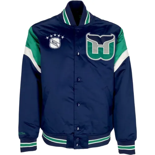 NHL Heavyweight Bomberjacke Whalers , Herren, Größe: XL - Mitchell & Ness - Modalova