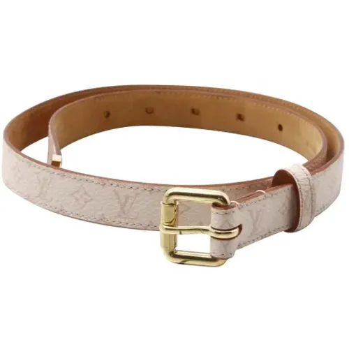 Pre-owned Leather belts , female, Sizes: ONE SIZE - Louis Vuitton Vintage - Modalova