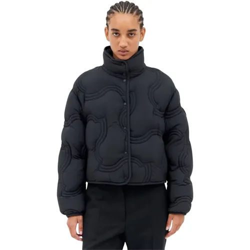 Gepolsterte Logo Kurze Daunenjacke - Moncler - Modalova