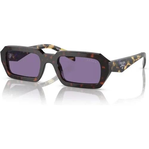 Havana/Violet Sonnenbrille,Schwarze/Dunkelgraue Sonnenbrille - Prada - Modalova