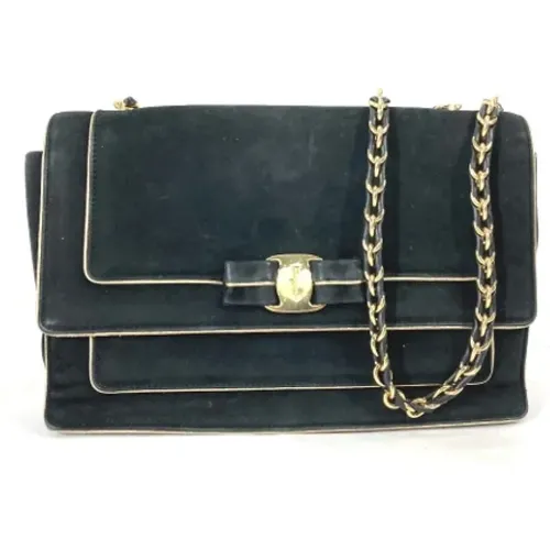 Pre-owned Leather shoulder-bags , female, Sizes: ONE SIZE - Salvatore Ferragamo Pre-owned - Modalova