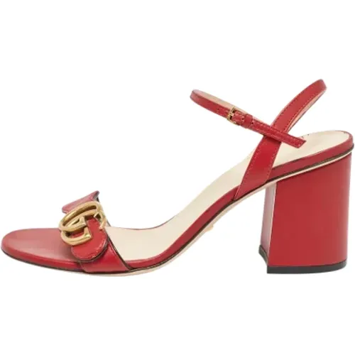 Pre-owned Leder sandals - Gucci Vintage - Modalova